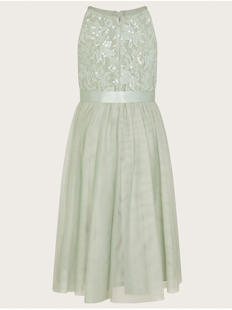 Monsoon Green Lacey Sequin Truth Maxi Dress - Image 2 of 3