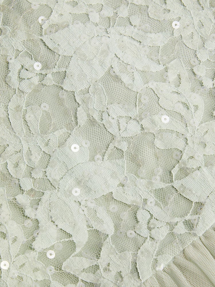 Monsoon Green Lacey Sequin Truth Maxi Dress - Image 3 of 3