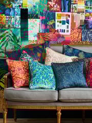 Clarissa Hulse Blue Maidenhead Vine Cushion - Image 2 of 6