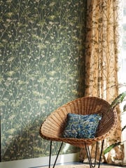 Clarissa Hulse Blue Maidenhead Vine Cushion - Image 4 of 6