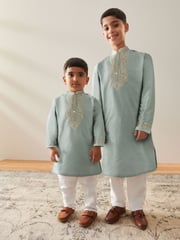 Turqouise Blue EID Kurta (3mths-16yrs) - Image 2 of 8