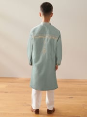 Turqouise Blue EID Kurta (3mths-16yrs) - Image 4 of 8