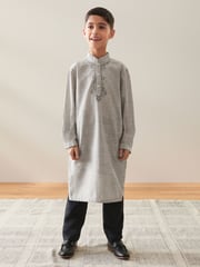 Grey Kurta (3mths-16yrs) - Image 1 of 9