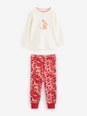 Red/Cream Bunny 3 Pack Long Sleeve Printed Pyjamas (9mths-12yrs) - Image 2 of 2