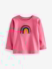 Multi Long Sleeve Cotton T-Shirts 4 Pack (3mths-7yrs) - Image 5 of 7