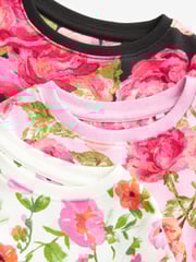 Pink/Black Floral Pyjamas 3 Pack (9mths-16yrs) - Image 12 of 12
