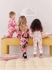 Pink/Black Floral Pyjamas 3 Pack (9mths-16yrs) - Image 3 of 12