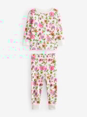 Pink/Black Floral Pyjamas 3 Pack (9mths-16yrs) - Image 9 of 12