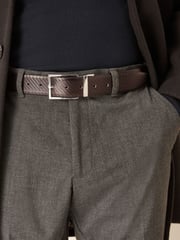 Black/Brown Carbon Print Reversible Belt - Image 1 of 4