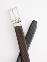 Black/Brown Carbon Print Reversible Belt - Image 3 of 4