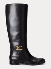 Lauren Ralph Lauren Bridgette Burnished Leather Tall Boots - Image 1 of 4