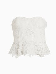AllSaints White Broderie Sienna Top - Image 6 of 6