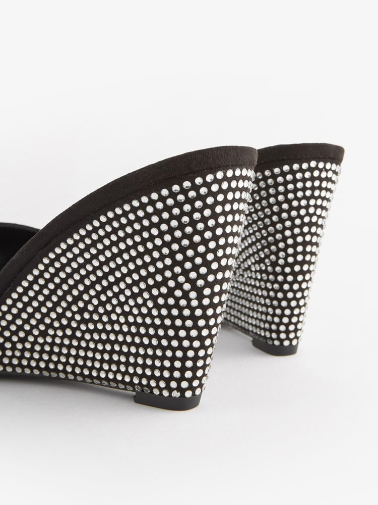 Black Forever Comfort® Bling Wedges - Image 6 of 6