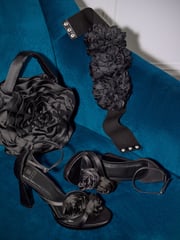 Black Forever Comfort® Corsage Platform Heels - Image 5 of 5
