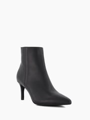 Dune London Black Chrome Obsessive 2 Mid Heel Ankle Boots - Image 3 of 5