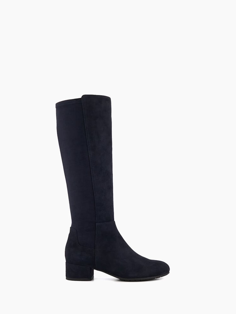 Dune London Blue Standard Fit Tayla Smart Stretch High Leg Boots - Image 1 of 6