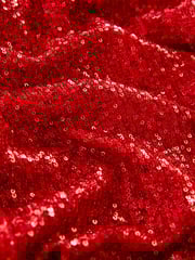 Red Sequin Halter Tailored Jumpsuit - Image 7 of 7