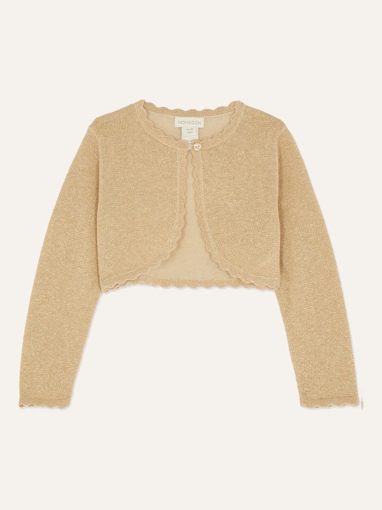 Monsoon Gold Baby Niamh Cardigan - Image 1 of 3