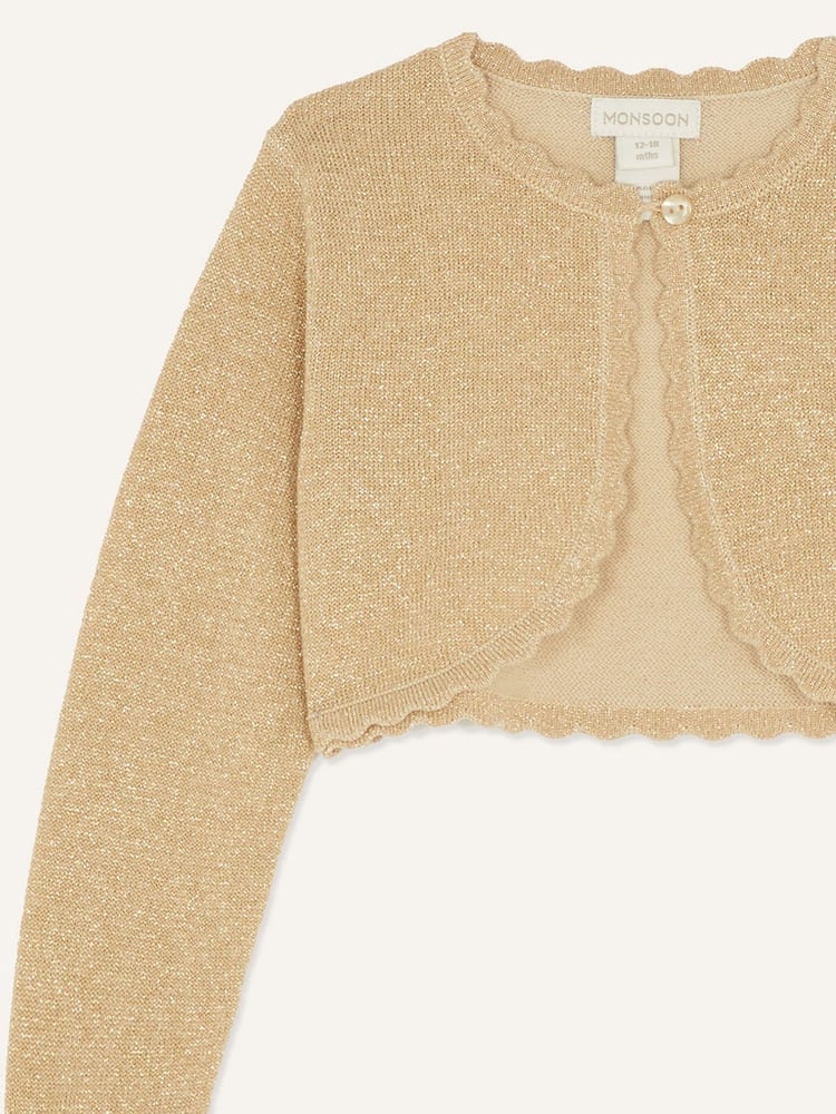 Monsoon Gold Baby Niamh Cardigan - Image 3 of 3