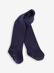JoJo Maman Bébé Navy Blue 2-Pack Cotton Rich Tights - Image 2 of 3