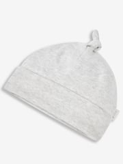 JoJo Maman Bébé White 2-Pack Baby Hats - Image 3 of 5