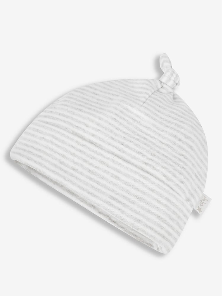 JoJo Maman Bébé White 2-Pack Baby Hats - Image 5 of 5