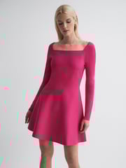 Florere Knitted Skater Mini Dress - Image 1 of 5