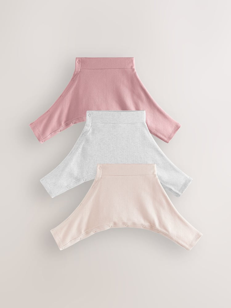 Pink/Grey Baby 100% Cotton Hip Dysplasia Leggings 3 Pack (0-3yrs) - Image 1 of 3