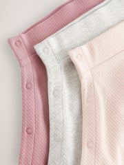 Pink/Grey Baby 100% Cotton Hip Dysplasia Leggings 3 Pack (0-3yrs) - Image 3 of 3