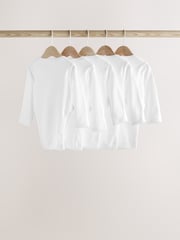 White Baby Hip Dysplasia Long Sleeve Bodysuits 5 Pack - Image 2 of 7
