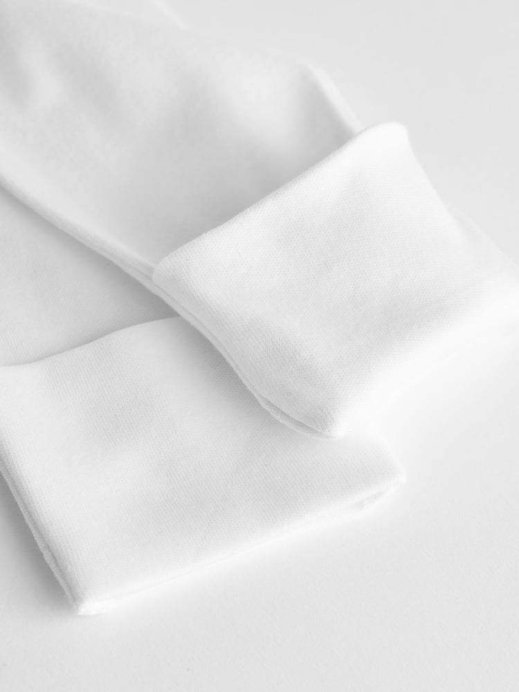 White Baby Hip Dysplasia Long Sleeve Bodysuits 5 Pack - Image 7 of 7