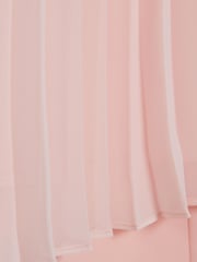 Reiss Pink Tommi Pleated Flare Sleeve Top - Image 6 of 6