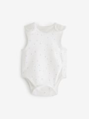 Blue Premature Baby Vest Bodysuits 3 Pack - Image 2 of 6