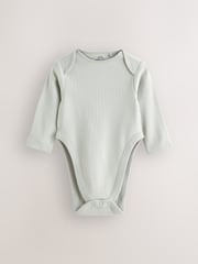 Blue Baby Hip Dysplasia Long Sleeve Bodysuits 3 Pack - Image 5 of 6
