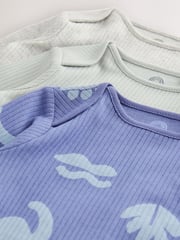 Blue Baby Hip Dysplasia Long Sleeve Bodysuits 3 Pack - Image 6 of 6