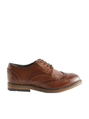 Tan Brown Lace-Up Brogue Shoes - Image 2 of 5