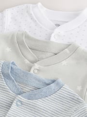 Blue Baby Hip Dysplasia Sleepsuits 3 Pack (0-3yrs) - Image 6 of 6