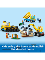 LEGO City Construction Trucks & Wrecking Ball Crane Toys 60391 - Image 5 of 8