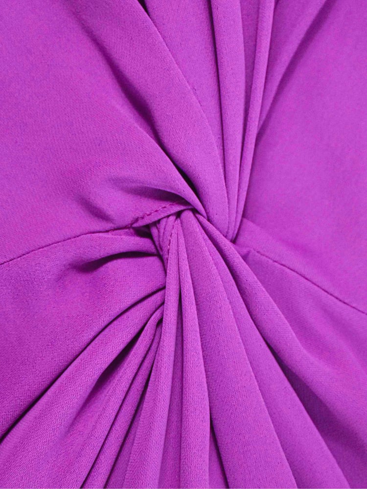 Ro&Zo Pink Twist Front Midi Dress - Image 5 of 5