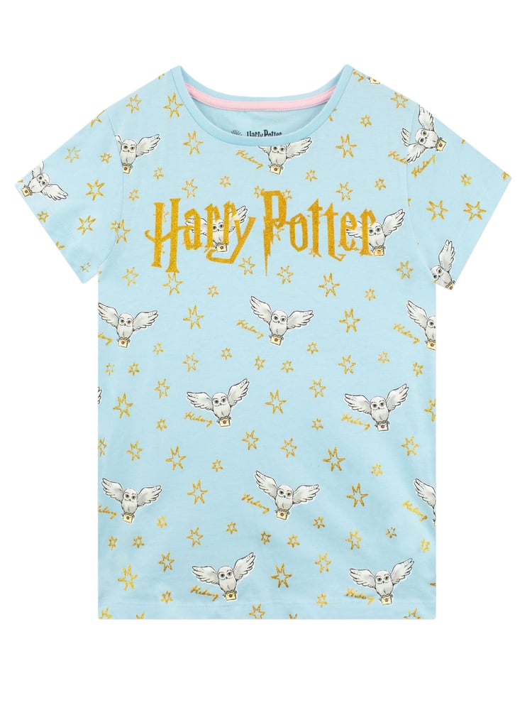 Character Blue 100% Cotton Harry Potter T-Shirt 2 Pack - Image 2 of 5
