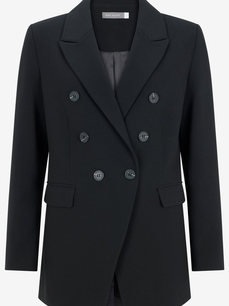 Mint Velvet Black Longline Blazer - Image 2 of 2
