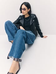 VERO MODA Black Faux Leather Jacket - Image 3 of 7