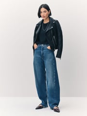 VERO MODA Black Faux Leather Jacket - Image 5 of 7