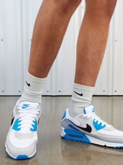 Weiß/Blau - Nike Air Max 90 Sneaker - Bild 14 von 15
