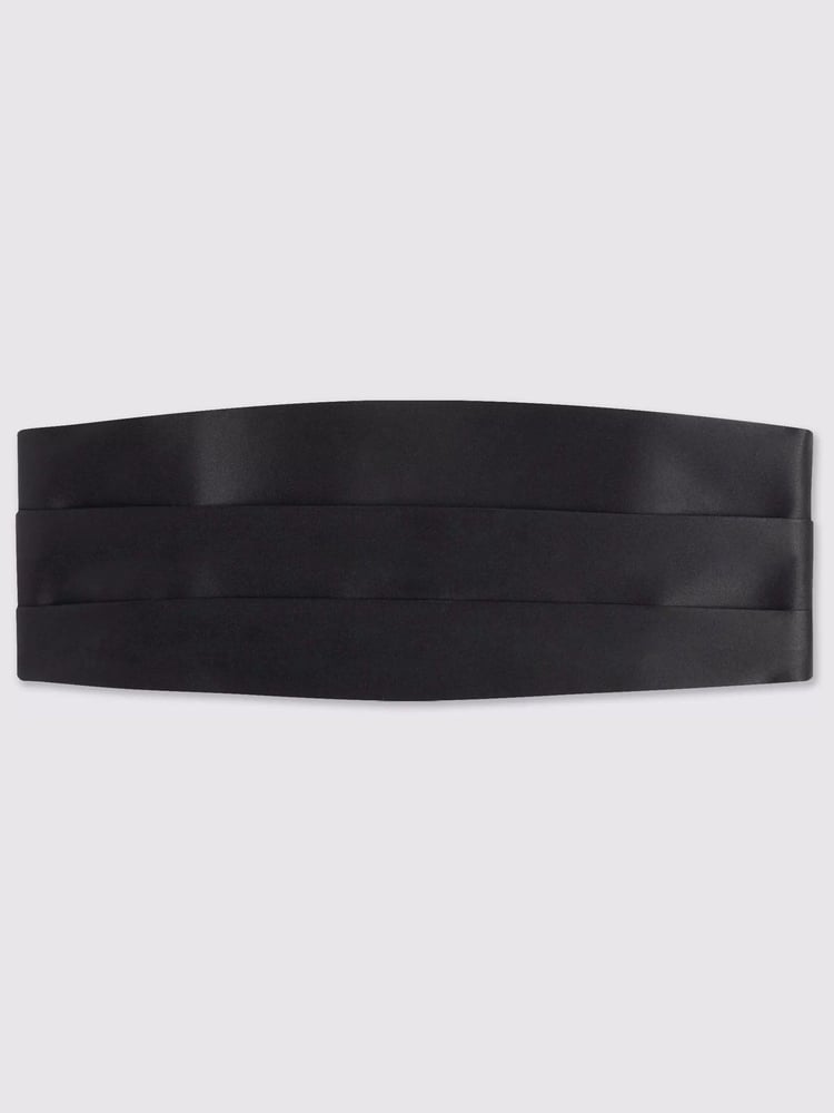 MOSS Black Cummerbund Tie - Image 1 of 1