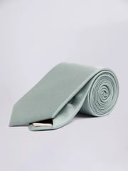MOSS Green Oxford Silk Tie - Image 1 of 2