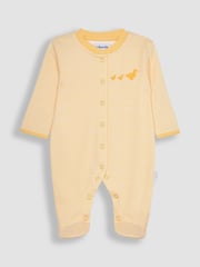 JoJo Maman Bébé Yellow Duck 2-Pack Sleepsuits - Image 4 of 5