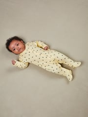 JoJo Maman Bébé Yellow Bee 2-Pack Sleepsuits - Image 2 of 8