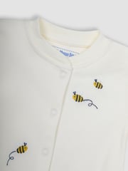 JoJo Maman Bébé Yellow Bee 2-Pack Sleepsuits - Image 8 of 8
