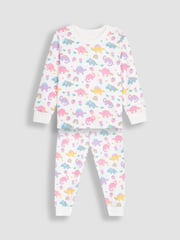 JoJo Maman Bébé Pink 2-Pack Dino Jersey Pyjamas - Image 2 of 9